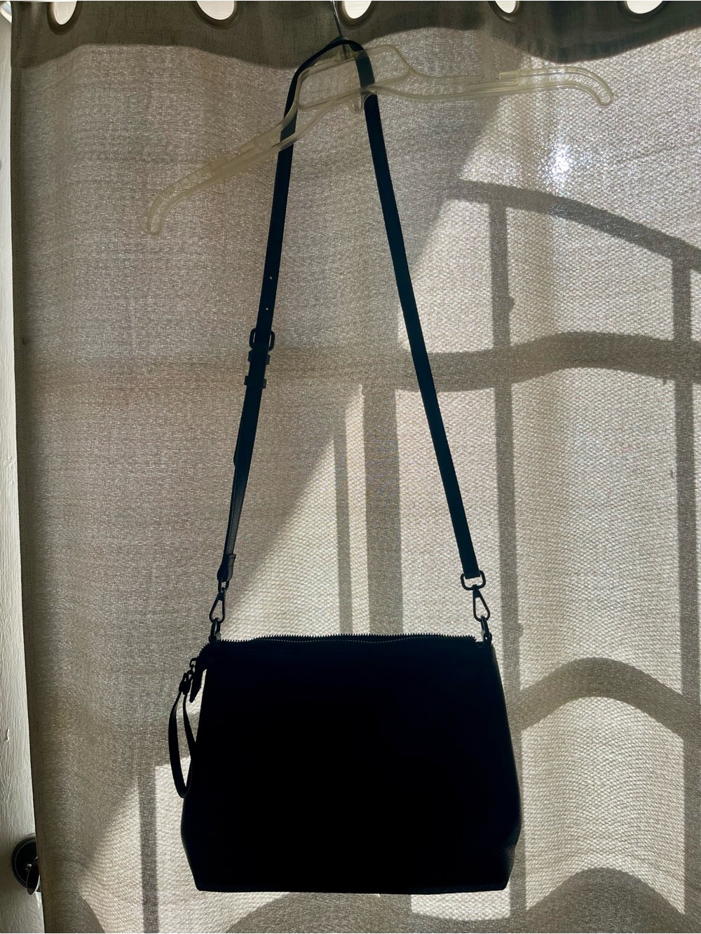 Steve Madden Black Crossbody Bag with Adjustable Strap